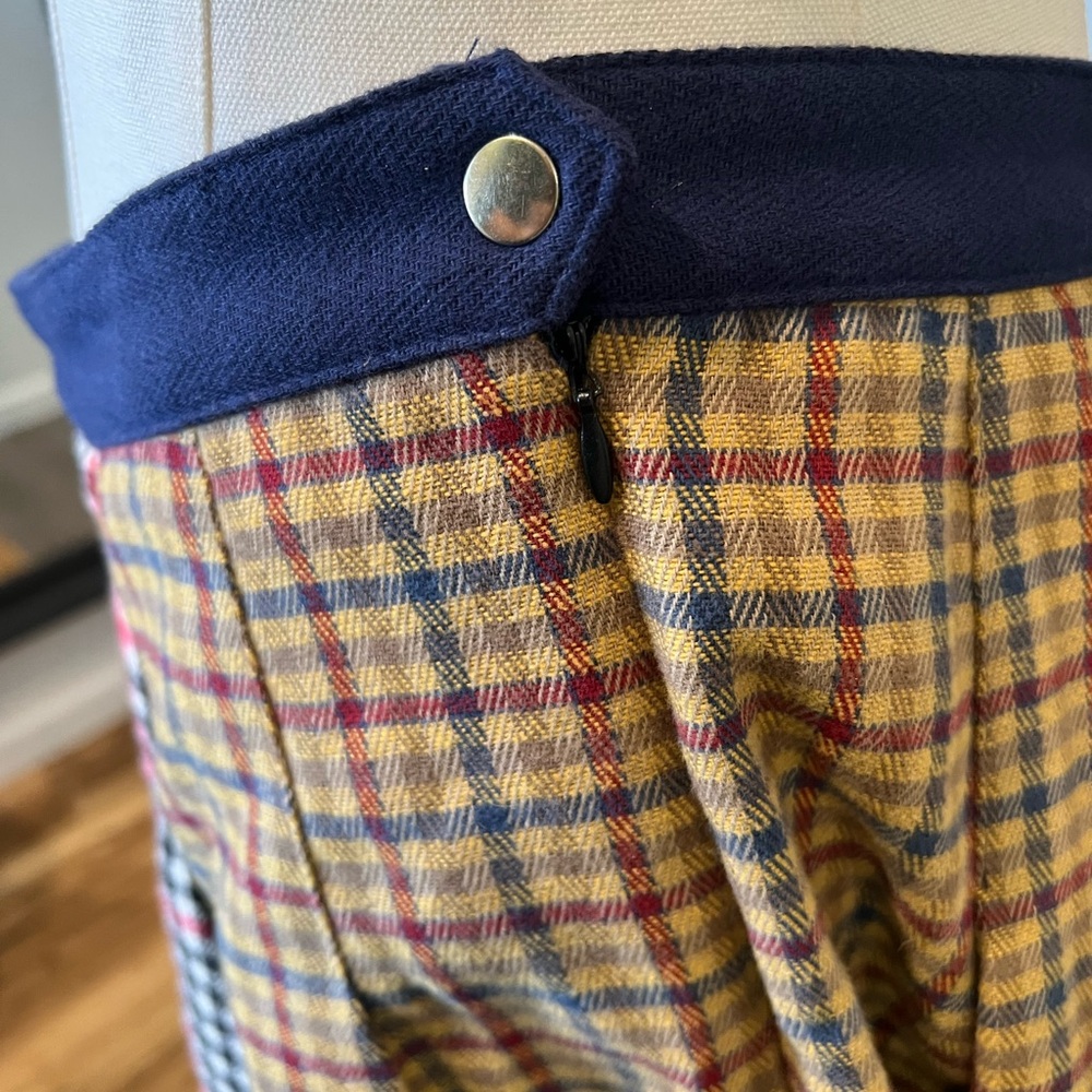 Rowing Blazers Navy and Plaid Mini Skirt - Picture 8 of 10
